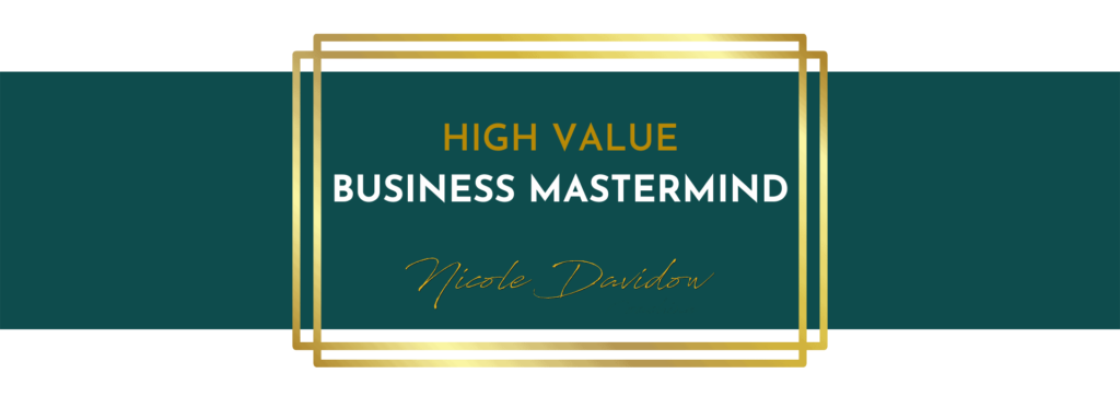 HIGH VALUE BUSINESS MASTERMIND Banner 1