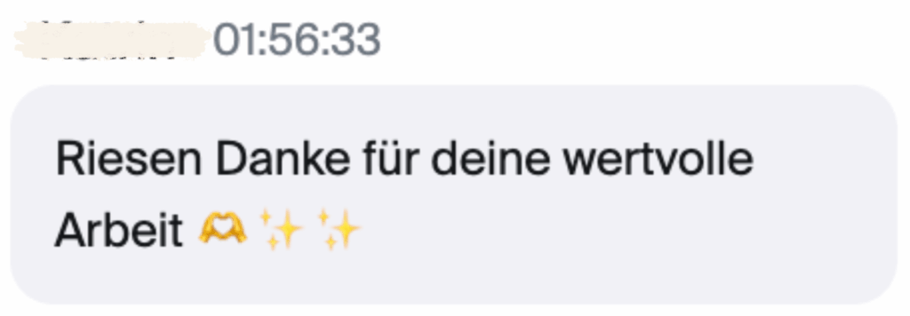 Masterclass Finanztipps Frauen Feedback Danke wertvoll