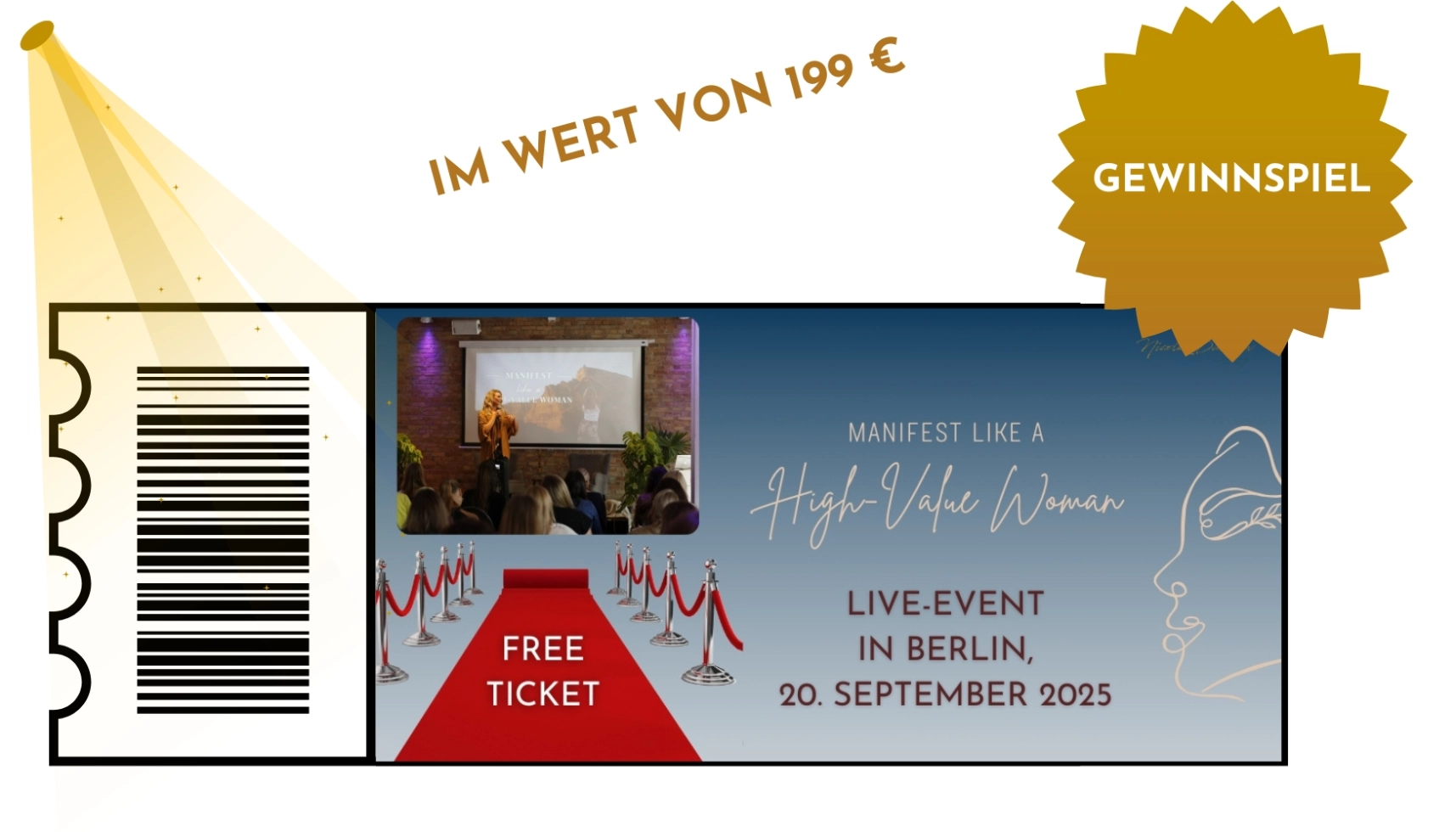 Workshop 2025 - Gewinnspiel 3. Preis Free Ticket Live-Event