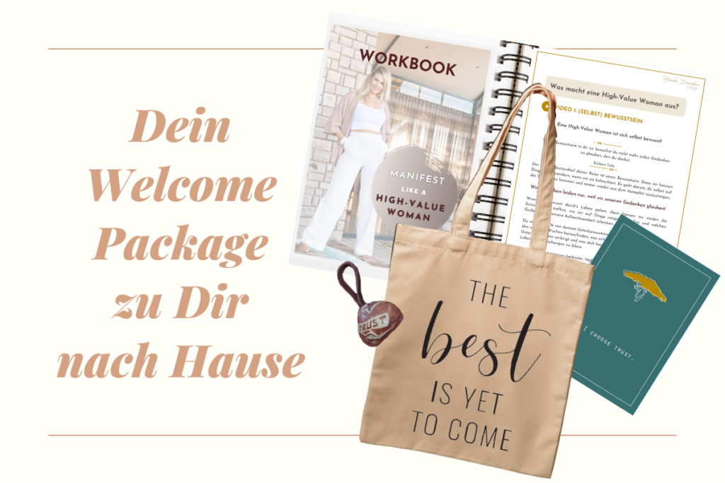 Welcome Package Gruppencoaching Workbook Bag Choose Trust 1